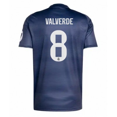 Fotballdrakt Herre Real Madrid Federico Valverde #8 Bortedrakt 2025-26 Kortermet Fotballdrakt Herre Real Madrid Federico Valverde #8 Bortedrakt 2025-26 Kortermet
